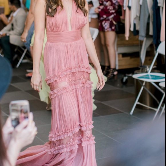 Blush halter maxi dress - Picture 1 of 4